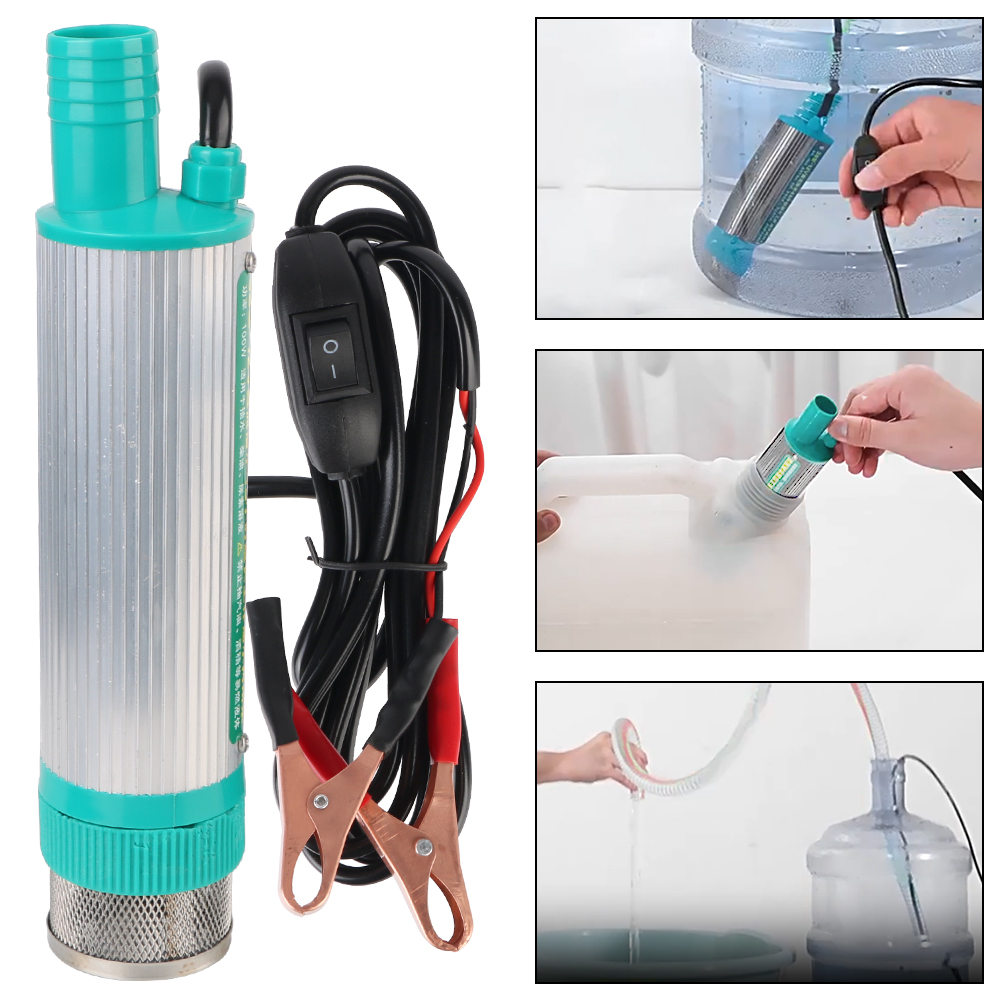 Water Pump Submersible Mini - Cangkang Aloi Aluminium 12V 30L/Menit untuk