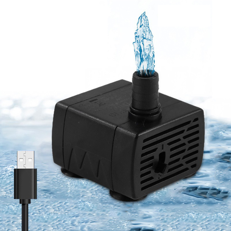 Water Pump Submersible Mini - Pompa Filtrasi Akuarium USB Ultra Senyap,