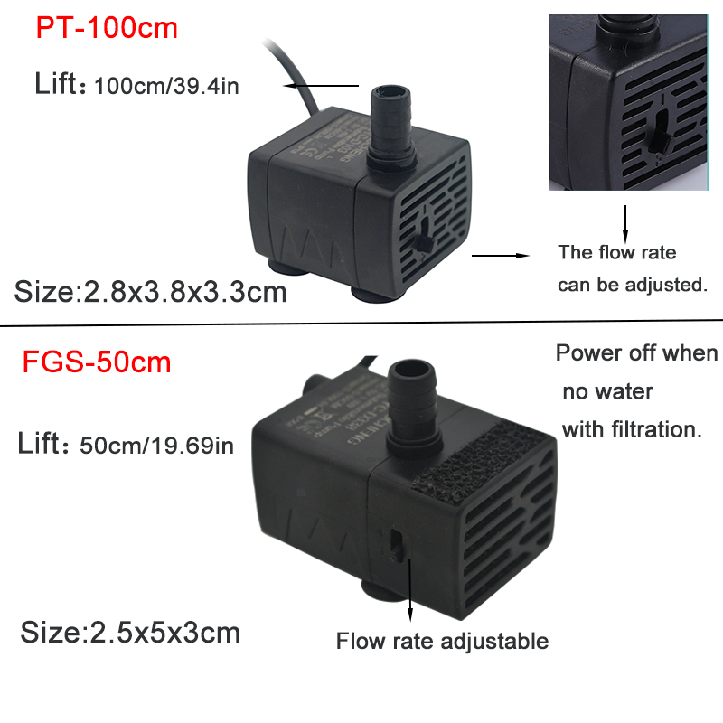 Pompa Filtrasi Akuarium USB Ul - Water Pump Submersible Mini ulasan dan harga